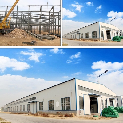 ผสมอัลลูมิเนียมหน้าต่าง โกดังเหล็ก Prefabricated H ส่วนเหล็ก