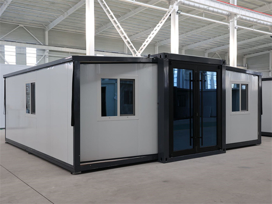 โมบายล์ พับได้ ขยายได้ คอนเทนเนอร์ บ้าน Double Wing Prefabricated โมดูล