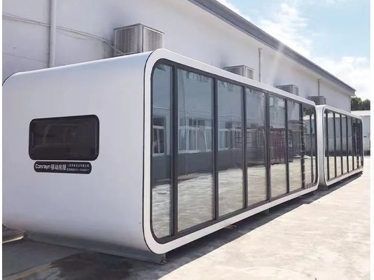 โมเดิร์น ดีไซน์ กลางแจ้ง Apple Cabin House 20FT 40FT บ้านเล็ก Prefab