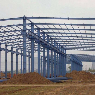 โกดัง H Frame Steel Prefabricated / อาคารก่อสร้างโครงสร้างเหล็ก