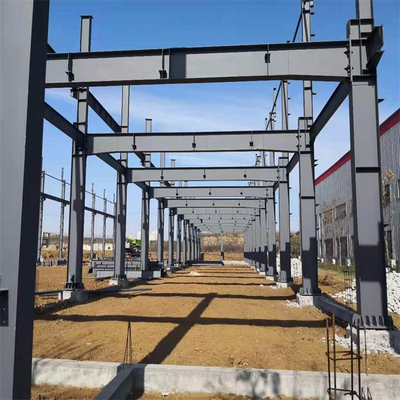 Q235 / Q355 โครงสร้างเหล็กคาร์บอน โครงสร้างโรงงานเหล็ก Prefab