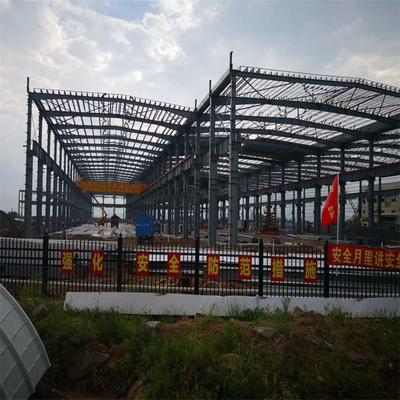 Q235 / Q355 โครงสร้างเหล็กคาร์บอน โครงสร้างโรงงานเหล็ก Prefab