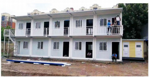 Movable Room Light Gauge Steel Prefab Container Houses การคุ้มครองสิ่งแวดล้อม