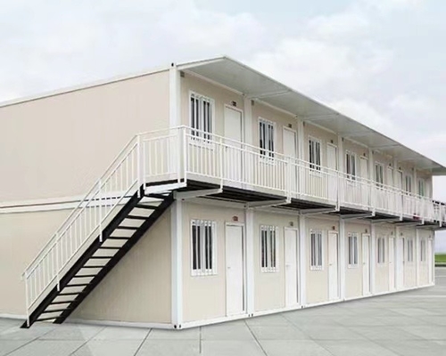 0.476mm THC เหล็กแผ่นแบนแพ็คคอนเทนเนอร์บ้านติดตั้งง่าย Modern Prefab Homes