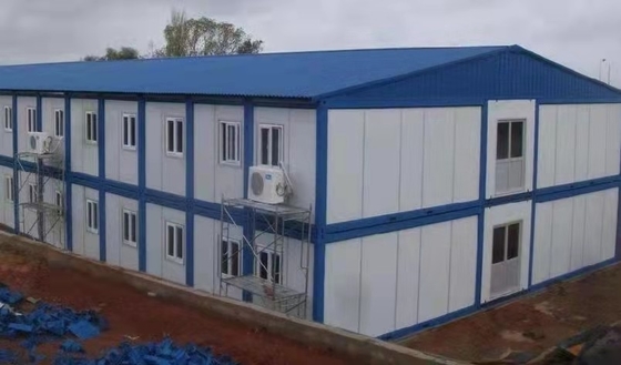 ODM Light Gauge บ้านโครงเหล็กกันเสียง Modern Prefab Villa