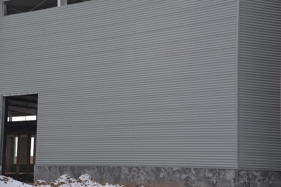 ODM Q345B โครงสร้างเหล็กสองชั้นป้องกันการกัดกร่อนอาคารคลังสินค้าสำเร็จรูป