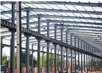 300 กม./ชม. PEB Pre Engineered Building Two Span