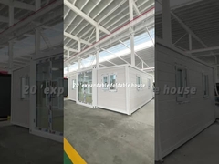 บ้านคอนเทนเนอร์ขาวขยายขนาด 20 ฟุต เนื้อช้าง พร้อมห้องน้ํา